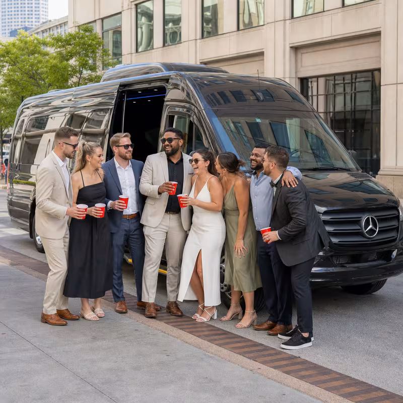 Indianapolis Bachelor & Bachelorette Transportation fleet vehicle