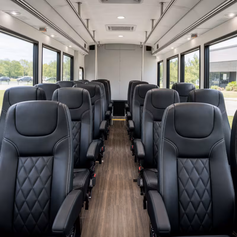 15-35 Passenger Minibus Inside